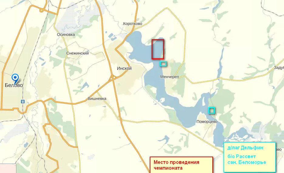 Карта инской кемеровской области