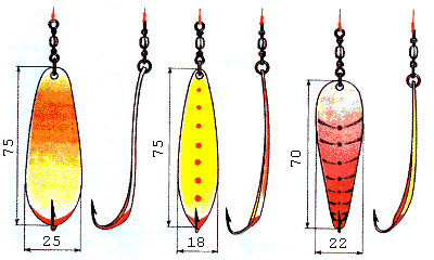 Чертеж блесны для отвесного блеснения