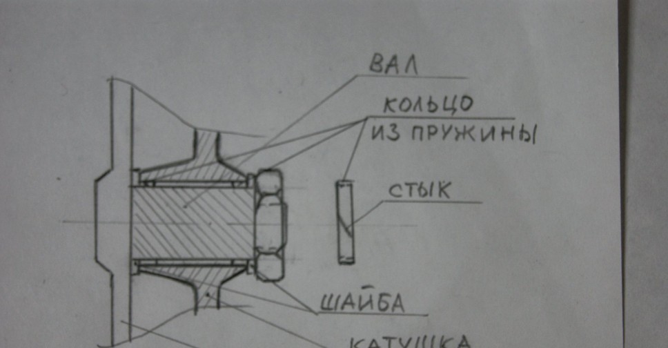 Изображение катушки в цепи